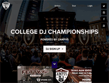 Tablet Screenshot of campusdj.com